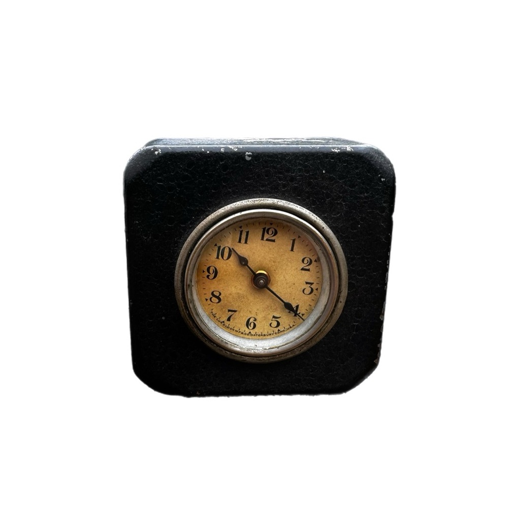 Antique Lux Clock Company 30-hour Coin Actuated Bank Clock Working!